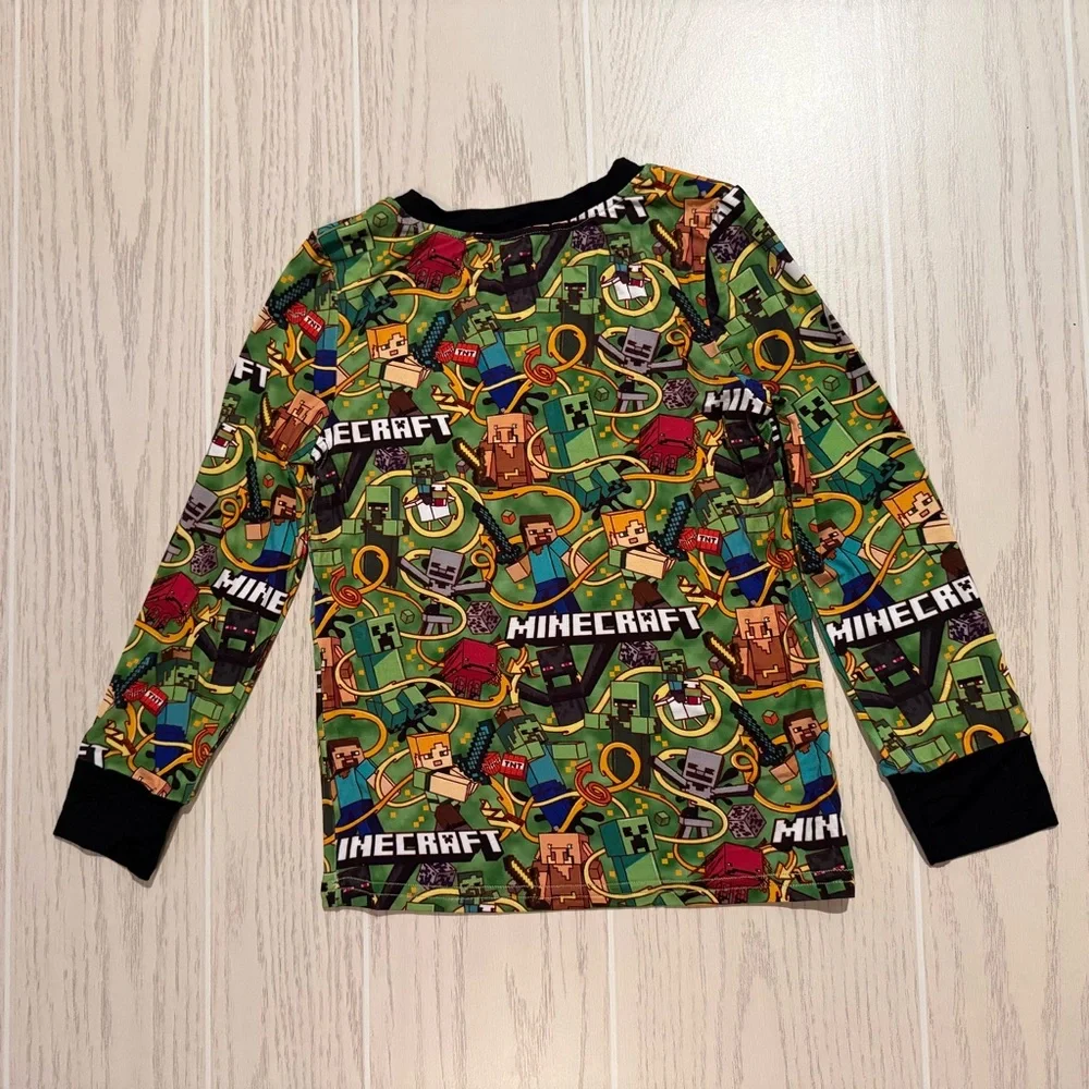 B &‎ A Mini’s Boutique Boys 4T Bamboo Minecraft 2pc Pajama Set Soft Stretch NEW